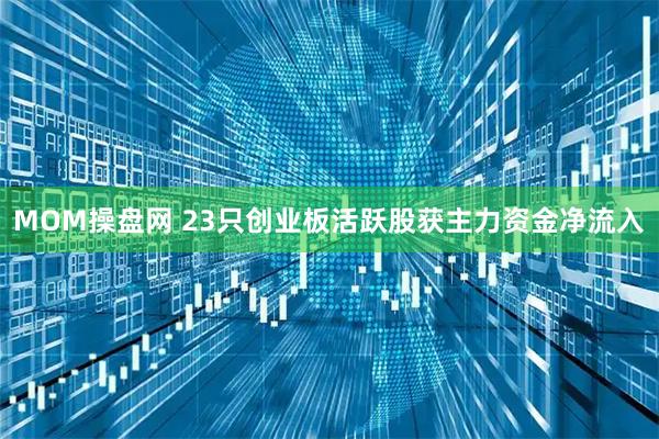 MOM操盘网 23只创业板活跃股获主力资金净流入