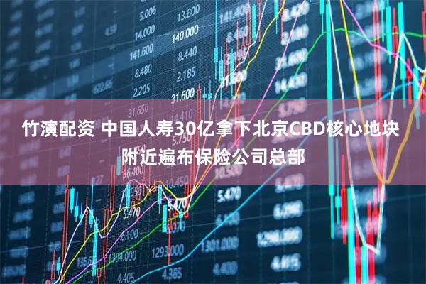 竹演配资 中国人寿30亿拿下北京CBD核心地块 附近遍布保险公司总部